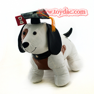 ドクターハット付きぬいぐるみPU犬のおもちゃ