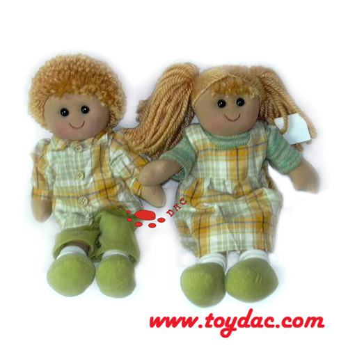ぬいぐるみソフトカラー布人形