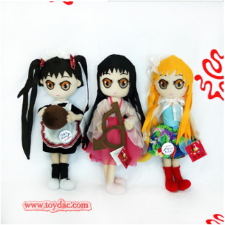 服を着たぬいぐるみの漫画の恐竜