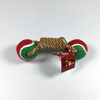 クリスマスのための犬の色の休日のロープのおもちゃ
