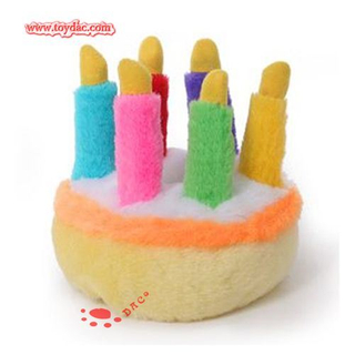 ぬいぐるみの子供のおもちゃの誕生日ケーキのおもちゃ